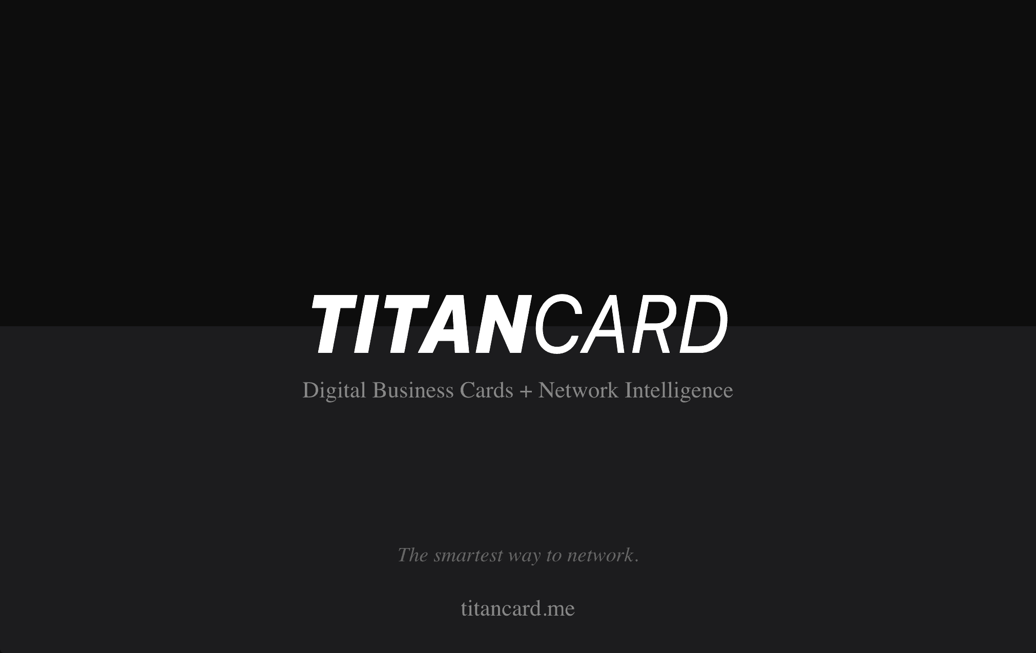 Titan NFC Business Card - Front